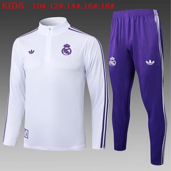 Ninos Sudadera De Training Real Madrid 2025/26 Blanco 8